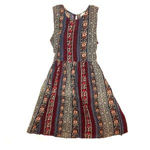 Boho multi-print sundress